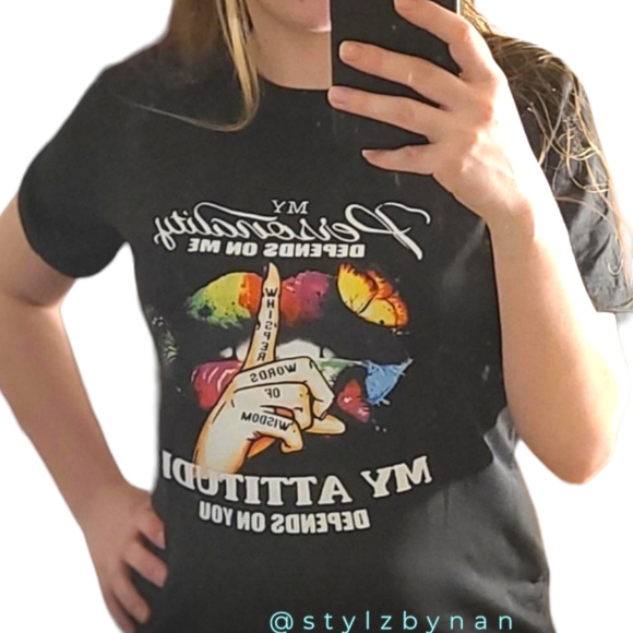 Last One- My personality Depends on Me Graphic Tee - Picture 4 of 6